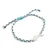 Cotton braided pendant bracelet, 'Dolphin & Waves' - Ocean-Inspired 100% Cotton Braided Dolphin Pendant Bracelet