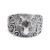 Sterling silver cocktail ring, 'King of the Jungle' - Sterling Silver Cocktail Ring with Tiger and Leaf Motifs