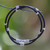 Leather and sterling silver strand bracelet, 'Bold and Beautiful' - Bohemian Leather and Sterling Silver Double-Strand Bracelet (image 2) thumbail