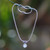 Sterling silver pendant necklace, 'My Sparkling Sun' - Folk Art-Inspired 10-Carat Cubic Zirconia Pendant Necklace