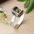 Citrine single stone ring, 'Prosperous Destiny' - Birthstone 1-Carat Citrine Single Stone Ring Made in Bali