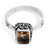 Citrine single stone ring, 'Prosperous Destiny' - Birthstone 1-Carat Citrine Single Stone Ring Made in Bali