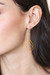 Gold-plated dangle earrings, 'Intertwined Geometry' - Geometric-Inspired 18k Gold-Plated Brass Dangle Earrings