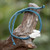 Cotton braided pendant bracelet, 'Adorable Rabbit' - Rabbit-Themed Hand-Carved Cotton Braided Pendant Bracelet