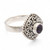 Amethyst cocktail ring, 'Sparkling Square' - Square Textured Silver Cocktail Ring with Amethyst Gemstone thumbail