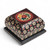 Batik wood jewelry box, 'Floral Magnetism' - Floral-Themed Lined Batik Wood Jewelry Box Carved by Hand thumbail
