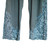 Rayon pants, 'Slate Padma Flower' - Rayon Capri Pants with Floral Vine Openwork Hand Embroidery (image 2c) thumbail