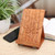 Wood tablet stand, 'Enchanting Lotus' - Lotus Flower-Themed Hand-Carved Foldable Wood Tablet Stand (image 2) thumbail