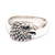 Sterling silver cocktail ring, 'Strongest Eagle' - Eagle-Themed Textured Bohemian Sterling Silver Cocktail Ring thumbail