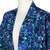 Batik rayon jacket, 'Midnight Eden' - Batik-Patterned Midnight and Cerulean 100% Rayon Jacket (image 2c) thumbail