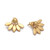 Gold-plated drop earrings, 'Morning Petals' - Spring-Trend Floral 18k Gold-Plated Ear Jacket Drop Earrings thumbail