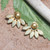 Gold-plated drop earrings, 'Morning Petals' - Spring-Trend Floral 18k Gold-Plated Ear Jacket Drop Earrings (image 2c) thumbail