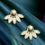 Gold-plated drop earrings, 'Morning Petals' - Spring-Trend Floral 18k Gold-Plated Ear Jacket Drop Earrings (image 2d) thumbail