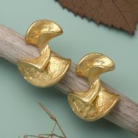 Gold-plated button earrings, 'Versatile & Victorious' - Whimsical 18k Gold-Plated Button Earrings Crafted in Bali
