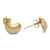 Gold-plated button earrings, 'Golden Basis' - Modern 18k Gold-Plated Button Earrings in a Polished Finish (image 2d) thumbail