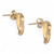 Gold-plated button earrings, 'Lake & Luxury' - Avant-Garde Lake-Shaped 18k Gold-Plated Button Earrings (image 2c) thumbail