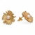 Gold-plated cultured pearl button earrings, 'Pearly Nature' - Whimsical Mushroom-Inspired Cultured Pearl Button Earrings (image 2e) thumbail