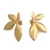 Gold-plated drop earrings, 'Summer of Petals' - High-Polished Spring-Themed 18k Gold-Plated Drop Earrings thumbail