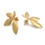 Gold-plated drop earrings, 'Summer of Petals' - High-Polished Spring-Themed 18k Gold-Plated Drop Earrings (image 2c) thumbail