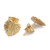 Gold-plated stud earrings, 'Little Forest' - Nature-Inspired Leaf-Shaped 18k Gold-Plated Stud Earrings (image 2d) thumbail