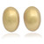 Gold-plated stud earrings, 'Hatching Glory' - Whimsical High-Polished Egg-Shaped Gold-Plated Stud Earrings thumbail