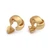 Gold-plated stud earrings, 'Knot of the Universe' - 22k Gold-Plated Brass Stud Button Earrings with Knot Motif thumbail