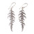 Sterling silver dangle earrings, 'Oxidized Spruce' - Spruce Tree Leaf-Themed Sterling Silver Dangle Earrings thumbail