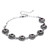 Garnet link bracelet, 'Carousel of Passions' - Balinese Folk Art-Themed Natural Round Garnet Link Bracelet (image 2d) thumbail