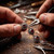 Garnet link bracelet, 'Carousel of Passions' - Balinese Folk Art-Themed Natural Round Garnet Link Bracelet (image 2e) thumbail