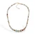 Gold-accented jasper beaded necklace, 'Magical Geometry' - Jasper Beaded Pendant Necklace with 18k Gold-Plated Extender thumbail
