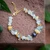 Gold-accented multi-gemstone beaded pendant bracelet, 'Galaxy Fantasy' - 18k Gold-Accented Citrine Aquamarine Pearl Pendant Bracelet (image 2) thumbail