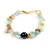 Gold-accented multi-gemstone beaded pendant bracelet, 'Galaxy Fantasy' - 18k Gold-Accented Citrine Aquamarine Pearl Pendant Bracelet (image 2e) thumbail