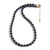 Gold-accented lapis lazuli beaded strand necklace, 'Midnight Margarita' - Strand Necklace with Cubic Lapis Lazuli Gems Gold Accents (image 2c) thumbail