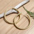 Gold-plated hoop earrings, 'Gleaming Essentials' - Fashionable Polished 18k Gold-Plated Brass Hoop Earrings (image 2) thumbail