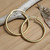 Gold-plated hoop earrings, 'Glowing Essentials' - 18k Gold-Plated Brass Hoop Earrings with Lustrous Finish (image 2) thumbail