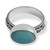 Amazonite cocktail ring, 'Ocean Luster' - Sterling Silver Cocktail Ring with Cabochon Amazonite Stone (image 2b) thumbail