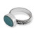 Amazonite cocktail ring, 'Ocean Luster' - Sterling Silver Cocktail Ring with Cabochon Amazonite Stone (image 2c) thumbail