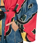 Women's batik robe, 'Paradise Peacock' - Women's Batik Patterned Robe