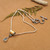 Gold-accented blue topaz pendant necklace, 'Sun and Ice' - Gold-Accented Blue Topaz Pendant Necklace with Popcorn Chain (image 2f) thumbail