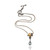 Gold-accented blue topaz pendant necklace, 'Sun and Ice' - Gold-Accented Blue Topaz Pendant Necklace with Popcorn Chain (image 2g) thumbail