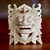 Wood mask, 'Smiling Barong' - Lion God Hand-carved Crocodile Wood Mask (image 2) thumbail