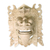 Wood mask, 'Smiling Barong' - Lion God Hand-carved Crocodile Wood Mask