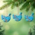 Hand painted wood ornaments, 'Peace Doves' (set of 3) - Set of 3 Peace Dove-Themed Hand-Painted Wood Ornaments (image 2b) thumbail