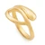 Gold-plated wrap ring, 'Embrace the Glow' - 18k Gold-Plated Brass Wrap Ring with Openwork Accent (image 2h) thumbail