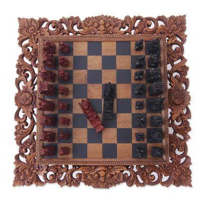 Religious Carved Chess Set