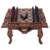 Wood chess set, 'Rama' - Religious Carved Chess Set (image 2c) thumbail