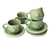 Ceramic cups and saucers, 'Turtle Action' (set for 4) - Ceramic Cups and Saucers (Set of 4) thumbail
