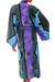 Women's batik robe, 'Seaside Blue' (long) - Women's Handcrafted Batik Robe (image 2b) thumbail