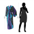 Women's batik robe, 'Seaside Blue' (long) - Women's Handcrafted Batik Robe (image 2j) thumbail