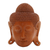 Mahogany wood mask, 'Beatific Buddha' - Mahogany Wood Mask of Buddha